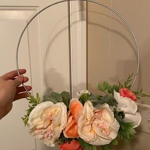 Floral wedding hoops